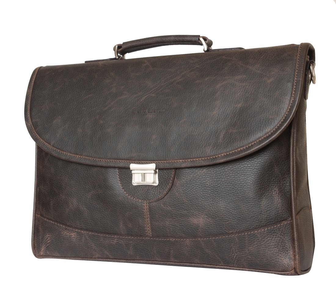 Кожаный портфель Ferrada brown (арт. 2006-04)