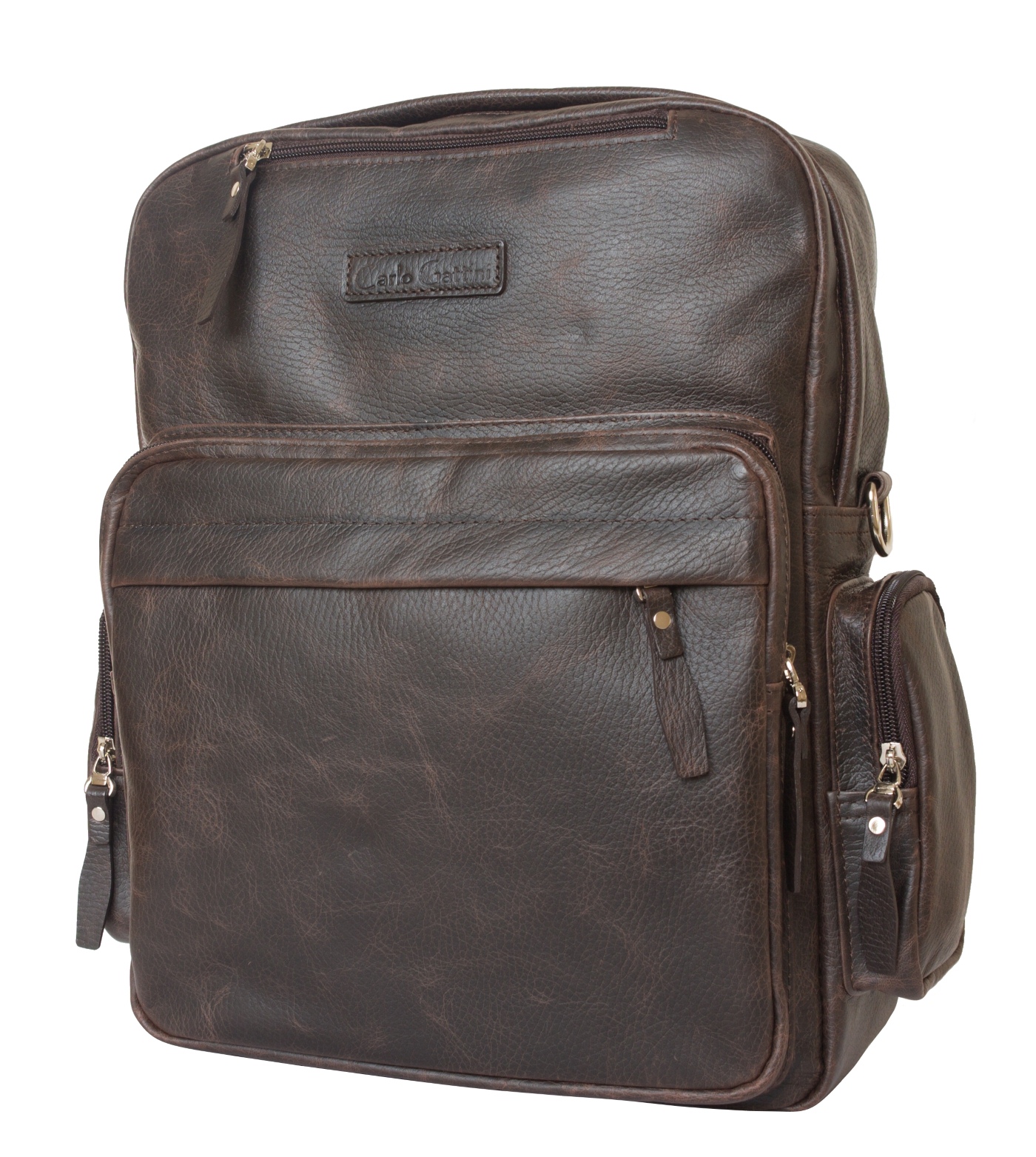 Кожаная сумка-рюкзак Reno brown (арт. 3001-04) 